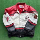 Vintage Buffalo Sabres Leather Jacket Size XL