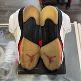 Jordan Silver Tongue Fire Red 5s Size 7Y