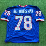 Vintage Buffalo Bills Bruce Smith Autographed Jersey Size XL