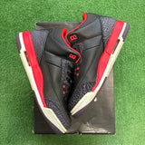Jordan Crimson 3s Size 7Y