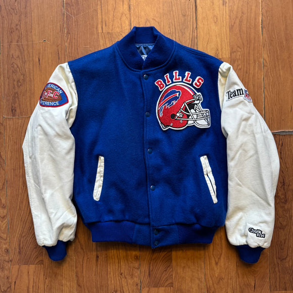 Vintage Buffalo Bills Chalk Line Varsity Jacket Size M