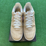Nike Linen Low Air Force 1s Size 11.5