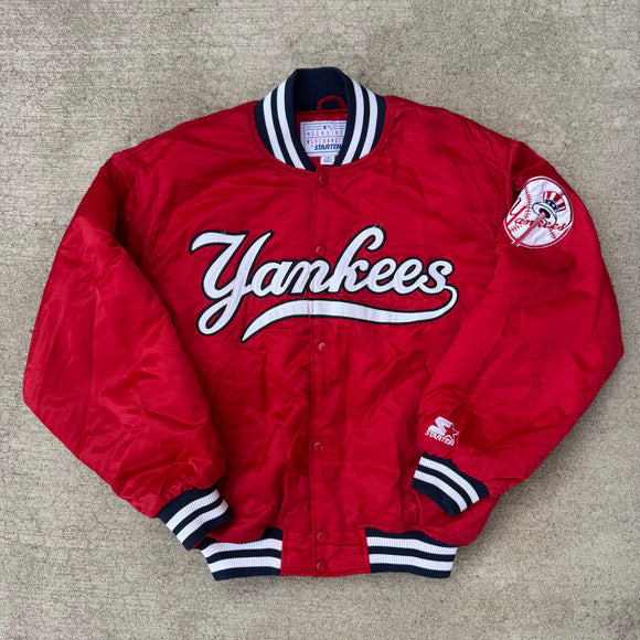 Vintage New York Yankees Starter Satin Jacket Size M