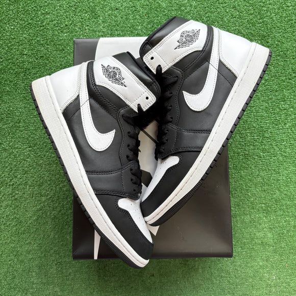 Jordan Black White 1s Size 10