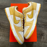 Nike Celestial Gold Suede Low Dunk Size 12W/10.5M