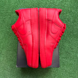 Nike University Red Low Air Force 1s Size 10.5