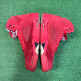Jordan Red Suede 5s Size 9.5