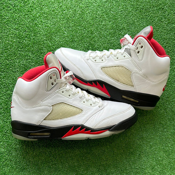 Jordan Fire Red 5s Size 10