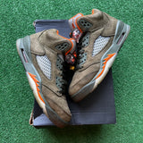 Jordan Olive 5s Size 5.5Y