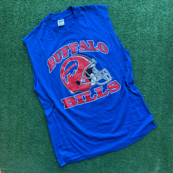 Vintage Buffalo Bills Cut Off Tee Size L