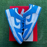 Nike UNC Low Dunks Size 5Y