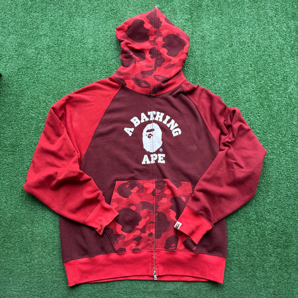 Bape Full Zip Hoodie Size XL