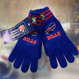 Vintage Buffalo Bills Winter Gloves Youth