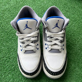 Jordan Racer Blue 3s Size 5.5Y