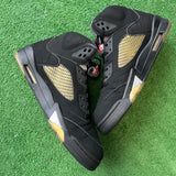 Jordan Black Metallic 5s Size 13
