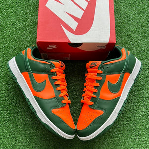 Nike Miami Hurricanes Low Dunk Size 8.5