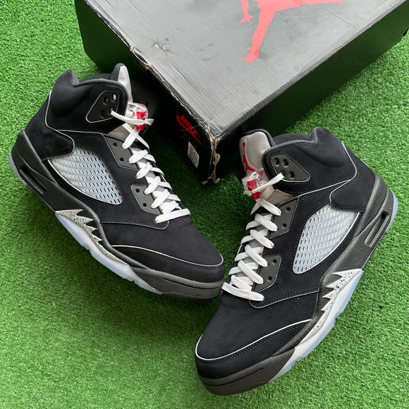 Jordan Reimagined Black Metallic 5s Size 13