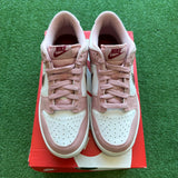 Nike Pink Velvet Low Dunk Size 6Y