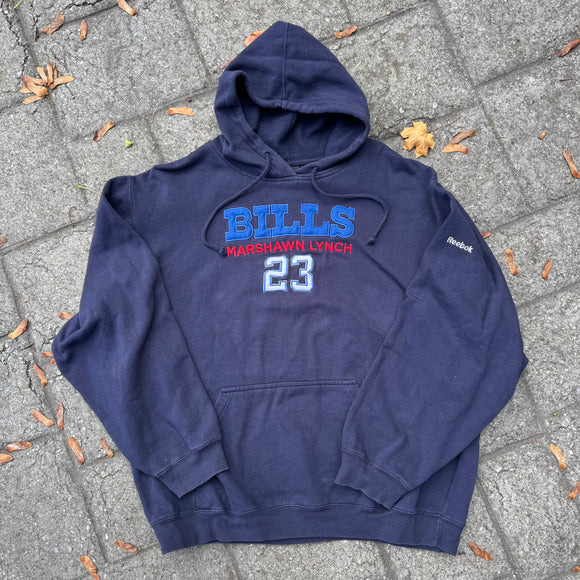 Vintage Buffalo Bills Lynch Hoodie Size XL