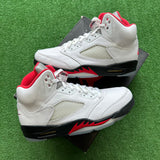 Jordan Fire Red 5s Size 8.5
