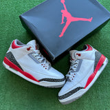 Jordan Fire Red 3s Size 10.5