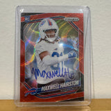 Buffalo Bills Maxwell Hairston Numbered Autographed Card