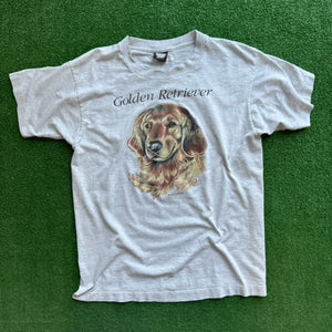 Vintage Golden Retriever Dog Tee Size M