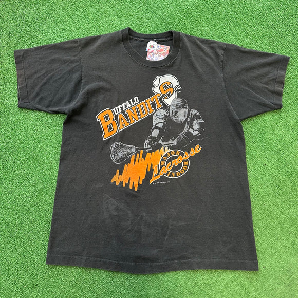 Vintage Buffalo Bandits Lacrosse Tee Size L