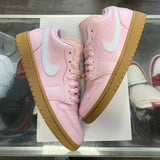 Jordan Arctic Pink Gum Low 1s. Size 8.5W/7M