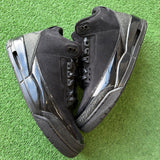 Jordan Black Cat 3s Size 8