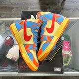 Nike Orange Acid Wash High Dunks Size 8.5