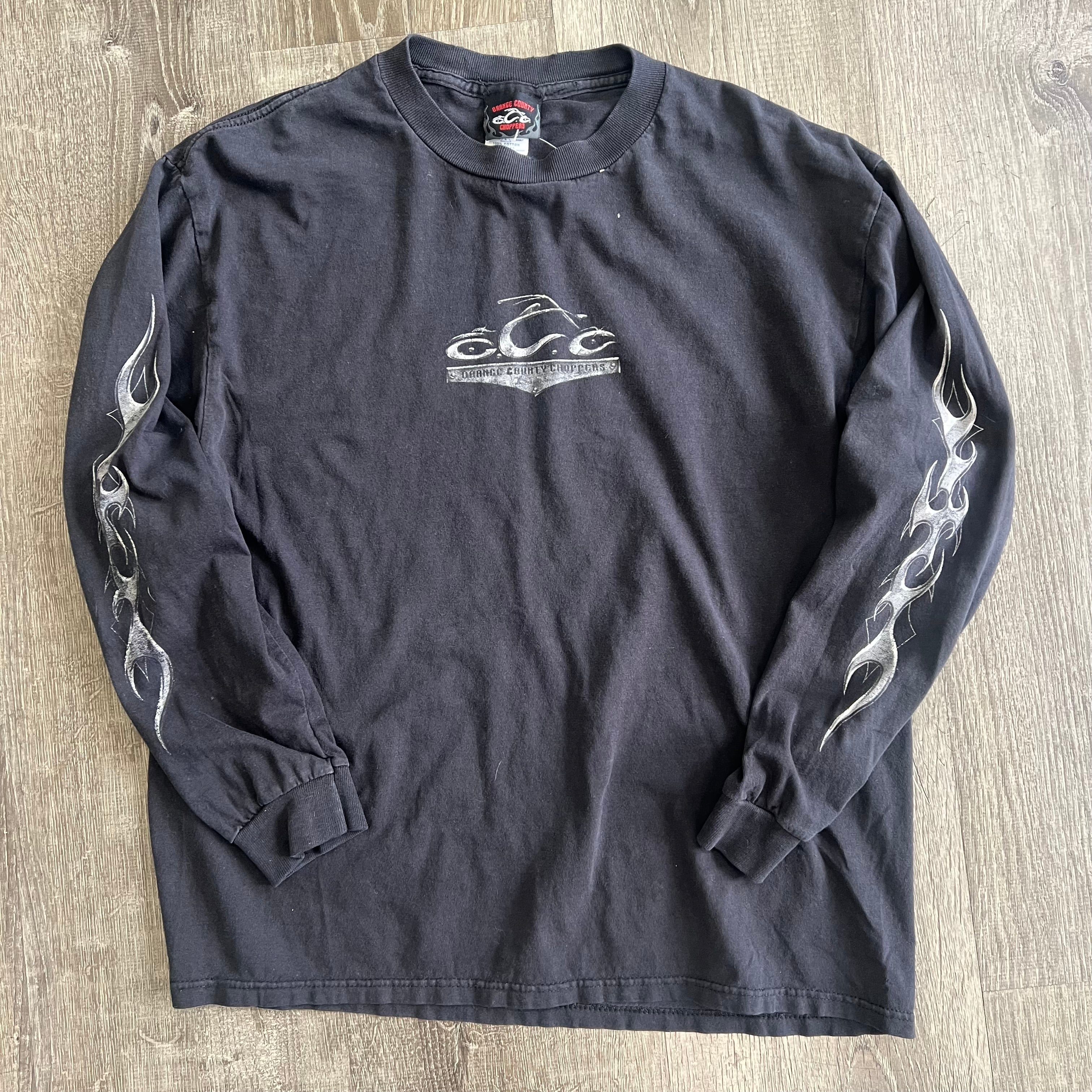 【YOURNUS】The Other Vintage Long Sleeve Vintage Orange County Choppers Long Sleeve Tee Size M – My