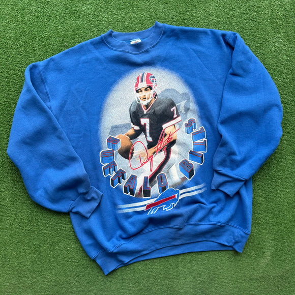 Vintage Buffalo Bills Doug Flutie Crewneck Size XL