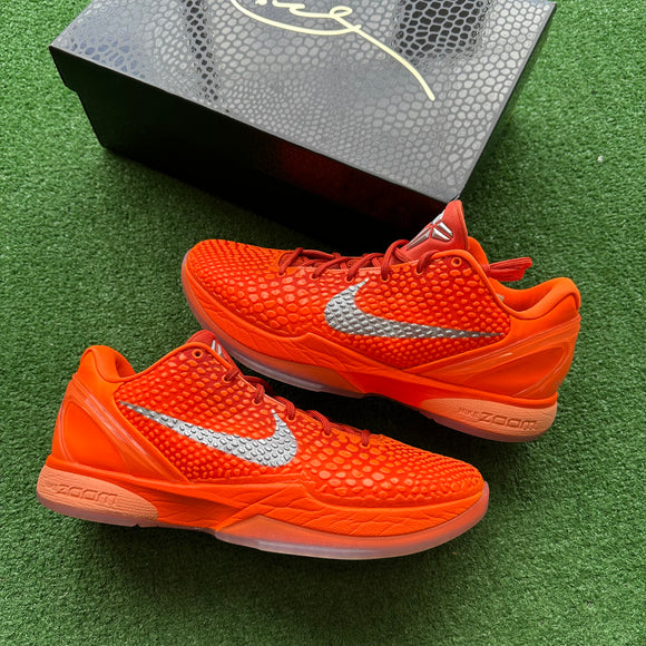 Nike Kobe Total Orange Protro 6s Size 11.5