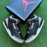 Jordan Black Cement 3s Size 13