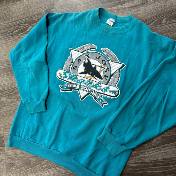 Vintage San Jose Sharks Crewneck Size XL