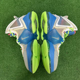 Nike LeBron Ditch Blue Lime Glow 19s Size 10.5