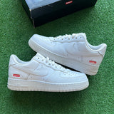 Nike White Supreme Low Air Force 1 Size 10