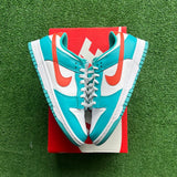 Nike Miami Dolphins Low Dunks Size 8