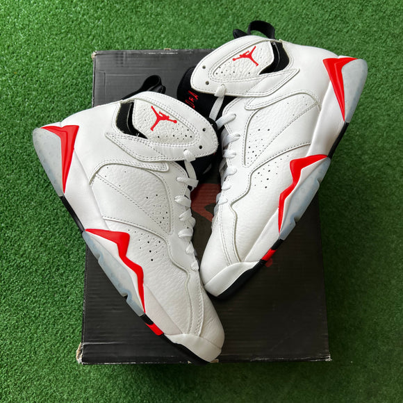 Jordan White Infrared 7s Size 8