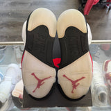 Jordan Reflective Tongue Fire Red 5s Size 12