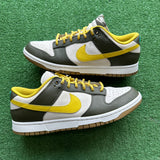 Nike Khaki Vivid Sulfur Low Dunks (Missing Insoles) Size 11