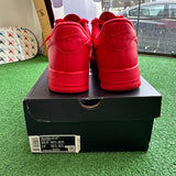Nike University Red Low Air Force 1s Size 10.5