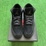 Jordan Black Cat 3s Size 8.5