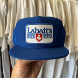 Vintage Labatt Blue Trucker Hat