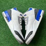 Jordan Racer Blue 3s Size 12