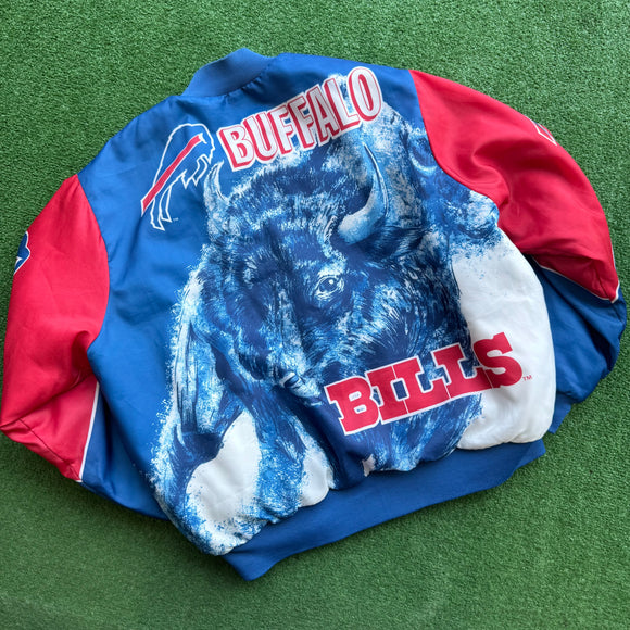 Vintage Buffalo Bills Chalk Line Jacket Size XL