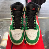 Jordan Lucky Green 1s Size 7W/5.5M