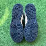 Nike White Midnight Navy Low Dunk Size 11.5