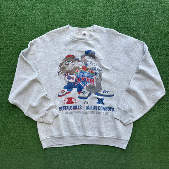Vintage Buffalo Bills Looney Tunes Crewneck Size L